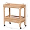 Bali & Pari Lombok Modern Bohemian Natural Brown Rattan Wine Cart 238-13391-ZORO - alternate 9